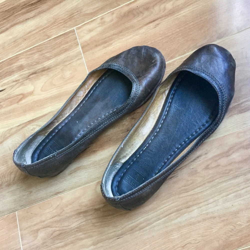 Frye Carson flats - espresso brown leather 7
